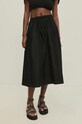 Βαμβακερή φούστα Answear.LAB 7004.tjs μαύρο WW24