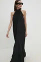 μαύρο Ολόσωμη φόρμα με λινό Answear Lab