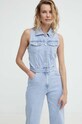 Answear Lab kombinezon jeansowy niebieski RD83952.HWK