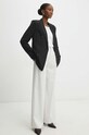 Answear Lab pantaloni de bumbac bej 8324.HKK