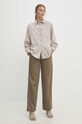 Answear Lab spodnie lniane 39429.td zielony WW24