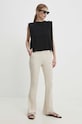Answear Lab pantaloni pl6008.IKK bej WW24