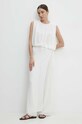 Answear Lab pantaloni 22097yp.ijs alb WW24