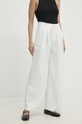 Answear Lab pantaloni 22477np.fkk alb WW24