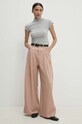 Kalhoty Answear.LAB A22107.HWK růžová WW24