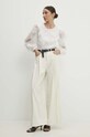 Answear Lab pantaloni A22107.HWK bej WW24