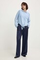Answear Lab pantaloni sng.spd05p.tjs bleumarin WW24