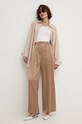 Штани Answear.LAB прямий бежевий sng.spd05p.tjs