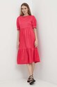 Bavlnené šaty Answear.LAB 25531.th ružová WW24