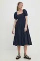 Джинсова сукня Answear Lab темно-синій