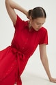 Answear Lab rochie barbara.long.fd rosu WW24