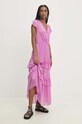 Answear Lab rochie din mătase 30219.80.IKK roz WZ24