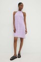 Odzież Answear.LAB sukienka 4376d.fh fioletowy