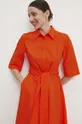 pomarańczowy Answear Lab sukienka bawełniana