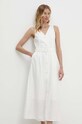 Odzież Answear Lab sukienka 37227lr.ijs biały