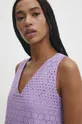 fioletowy Answear Lab sukienka bawełniana