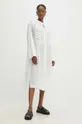 Pamučna haljina Answear Lab bijela