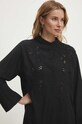 Βαμβακερό φόρεμα Answear.LAB μαύρο 6961.tjs