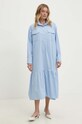 Бавовняна сукня Answear.LAB 5855.tjs блакитний WW24