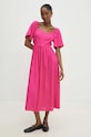 Answear Lab rochie din in 8868.fh roz WW24
