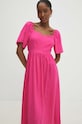Answear Lab rochie din in roz 8868.fh