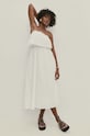 Answear Lab rochie din bumbac 8870.fh alb WW24