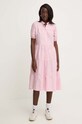 Answear Lab sukienka bawełniana sng1a.tjs różowy WZ24
