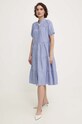 Answear Lab sukienka bawełniana sng1a.tjs niebieski WZ24