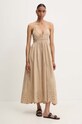 Answear Lab rochie din bumbac salma.fh bej WW24