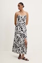 Answear Lab rochie din bumbac joylong.2315.fh negru WW24