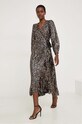 Haljina Answear.LAB 21546LR.fh zlatna WW24