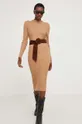 Answear Lab sukienka brązowy