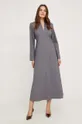 Платье с шерстью Answear Lab серый