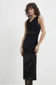 Βελούδινο φόρεμα Answear Lab μαύρο