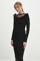 Answear.LAB sukienka SWPE329BL.HWK czarny WW24