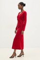 Haljina od velura Answear.LAB r10314.FKK crvena WZ24