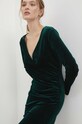 Answear Lab rochie de catifea verde r10314.FKK