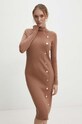 Answear.LAB sukienka brązowy AC19200.HWK