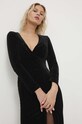 Answear Lab rochie de catifea negru HM2352.HWK