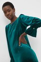 Answear Lab rochie de catifea verde pg094v.IKK