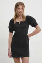 Rifľové šaty Answear Lab čierna