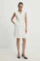 Lanena haljina Answear Lab bijela