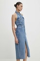 Answear Lab sukienka jeansowa niebieski w7873.fh