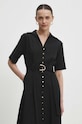 Answear.LAB sukienka bawełniana czarny 6948.td