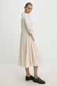 Answear Lab rochie din bumbac bej 4343.ikk
