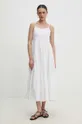 Bavlnené šaty Answear Lab biela