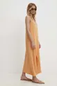 Φόρεμα με λινό Answear Lab 70% Βισκόζη, 30% Λινάρι