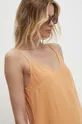 oranžová Ľanové šaty Answear Lab