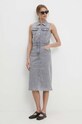 Rifľové šaty Answear.LAB RD83923.HWK sivá WW24
