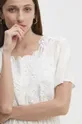 λευκό Λινό φόρεμα Answear Lab